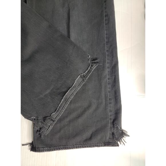 AMERICAN EAGLE Jeans Sz 20 Baggy Wide Leg Ankle Super High Rise Strigid Drapey - Picture 5 of 14